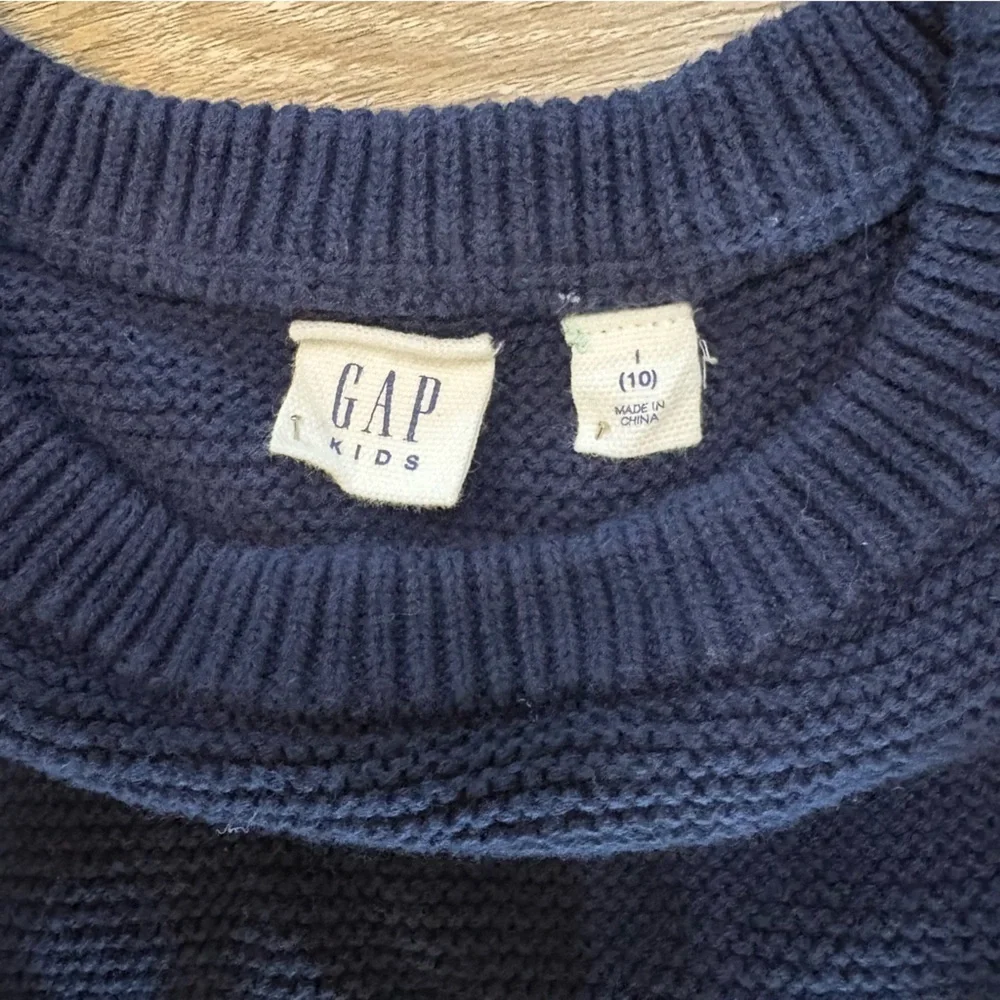 GAP Kids Navy and White Striped Dress Sz 10 Preppy Classic Sailorcore Cozy EUC‌‌